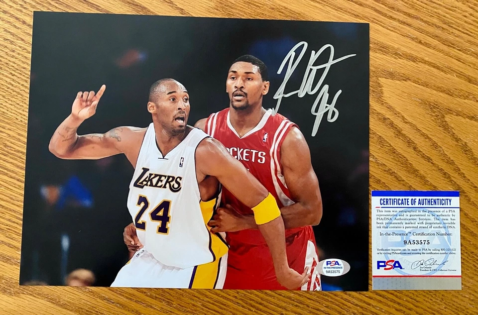 Foto firmada por Ron Artest Metta World Peace 8x10 certificado de autenticidad PSA Kobe Bryant RARA Foto 1 de 1
