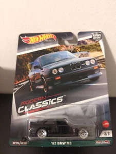 Hot Wheels Premium Car Culture Modern Classics 2/5 '92 BMW M3 1:64 Diecast Black - Picture 1 of 1