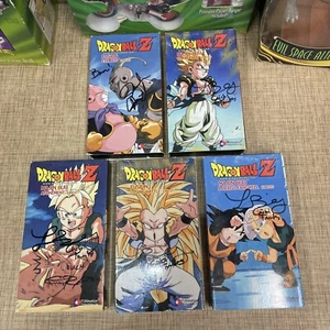 Dragon Ball Z VHS Tapes Signed Christopher Sabat Josh Martin Laura Bailey￼ Anime - Picture 1 of 17