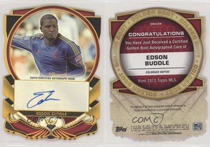 2013 Topps MLS Golden Boot Die-Cut Auto Edson Buddle #GBA-EB Auto