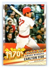 2020 Topps Series 2 Decades' Best Carlton Fisk Boston Red Sox #DB-32