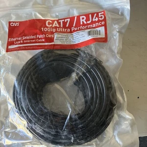 100 FEET Cat7 RJ45 Ethernet Patch Network LAN Shielded Internet Cable 10Gbps - Afbeelding 1 van 4