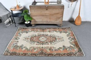 Tappeto anatolico, tappeto di lana, tappeto turco, tappeti d'accento 3,7 x 5,6 piedi, tappeto vintage - Foto 1 di 6