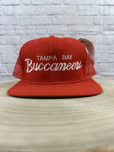 NEW Vtg Sports Specialties Tampa Bay Buccaneers Hat Script Logo SnapBack Wool - Picture 1 of 17