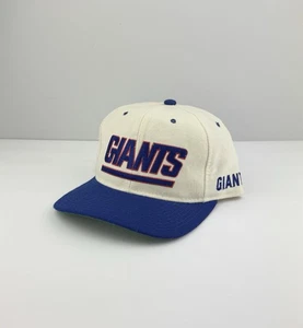 RARE Vintage 90s NFL New York Giants Football Starter 100% Wool Snapback Hat Cap - Picture 1 of 11