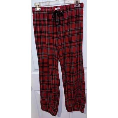 Pantalones de salón para mujer J.Crew de franela a cuadros rojos talla XS Foto 1 de 4