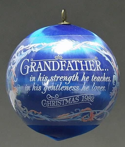 Hallmark Gold Crown 1982 Hallmark Christmas Ornaments Grandfather - Boxed 69996 - Picture 1 of 1