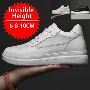 Elevator Shoes Men's 6/8/10 Cm Unisex Height Adjustable Shoes Height Lift - Imagen 1 de 15