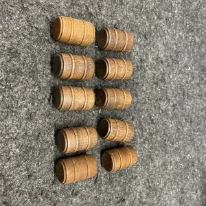 O/O27 Scale - 10 Wooden Barrels / Kegs - Scenery Accessories (O033025-20) - Picture 1 of 2