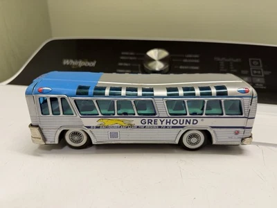Autobús crucero escénico vintage de la ciudad de Nueva York Cragstan Japón Tin Greyhound años 60 Foto 1 de 4