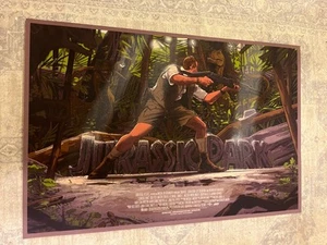 Póster Mondo Parque Jurásico Litografía Muldoon Rich Kelly Producción Muestra RARO - Imagen 1 de 2