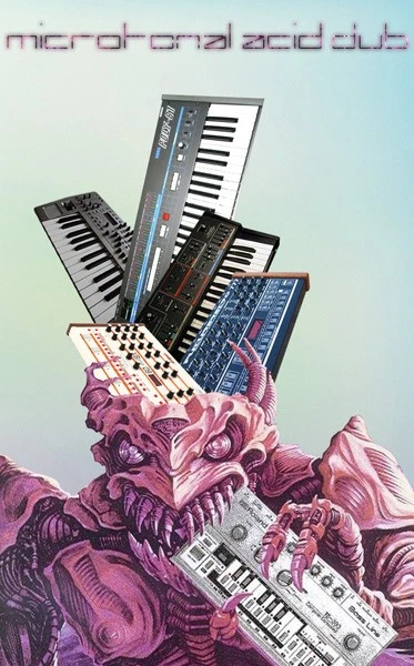 The Red Falcon Projects - Microtonal Acid Dub (Cassette) (Very Good Plus (VG+))  - Photo 1/1