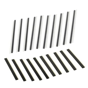 20PZ Perni di Testa Maschio Femmina Passo 2,54mm Singola Fila per Progetti PCB - Foto 1 di 6