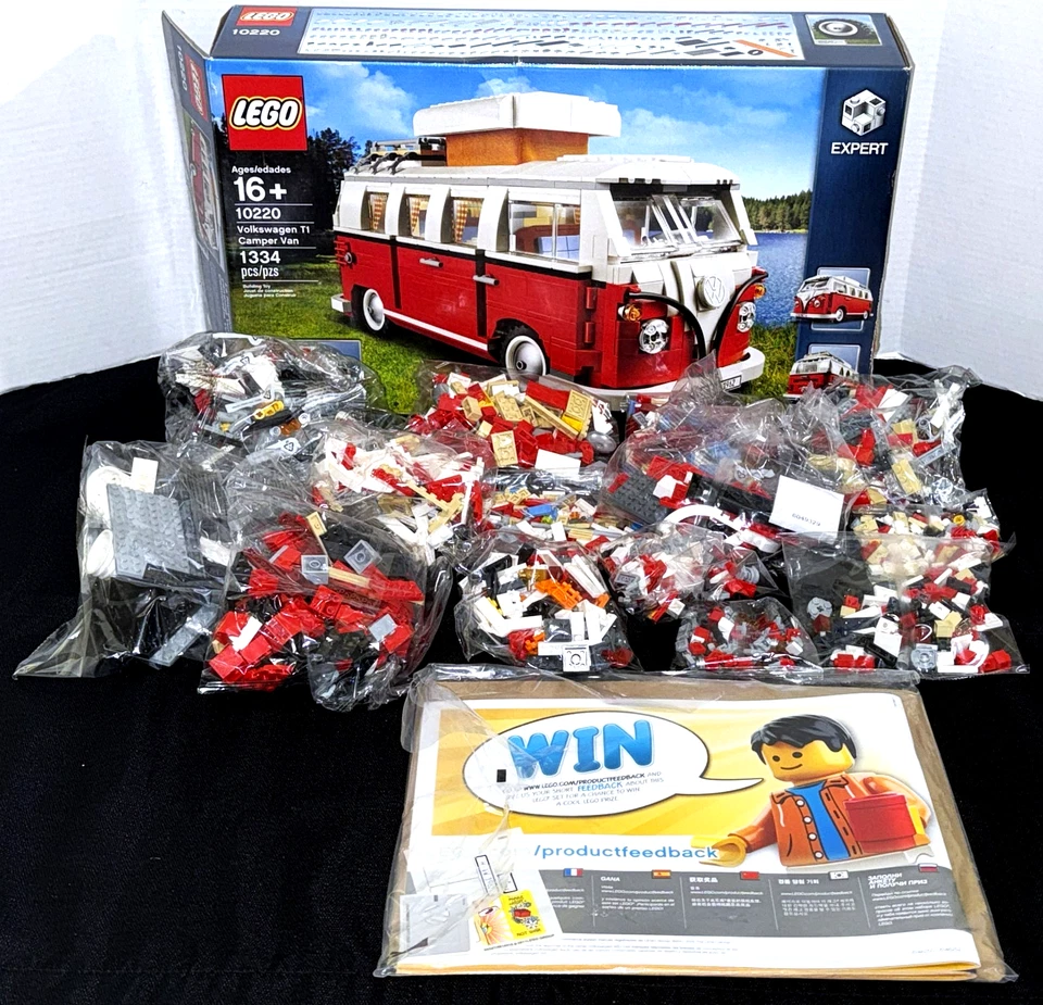 ¡NUEVA CAJA ABIERTA! LEGO EXPERT: FURGONETA CAMPER VOLKSWAGEN T1 10220 / MODELOS AVANZADOS Foto 1 de 4