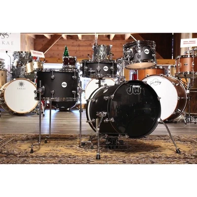 DW Design Mini-Pro 4pc Drum Set w/16BD Black Satin - Image 1 of 2