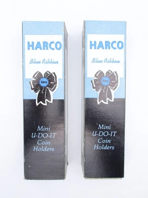 NOS • Harco Cent / Dime • Blue Ribbon 1-1/2" Coin Holders - X 200 - Penny Stones - Image 1 of 4