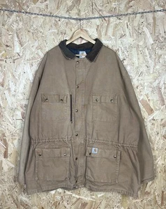 Chaqueta Carhartt Vintage Ranch Chore Beige 4XL Manta Forrada Años 90 - Imagen 1 de 9