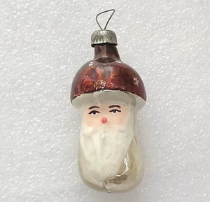 Vintage Mercury Glass Christmas Ornament Xmas Tree USSR Antique Decor Mushroom - Picture 1 of 5