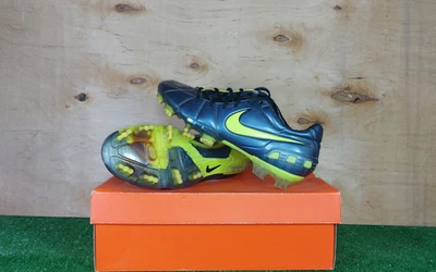 Scarpe Nike Total90 Laser II 385423 473 FG Argento Tacchetti Uomo... - Immagine 1 di 4