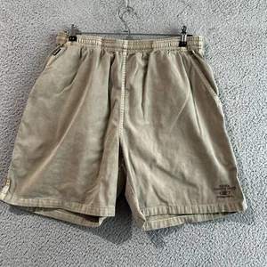Crazy Shirts Hawaii Shorts Mens XL Beige Kona Coffee Dyed Drawstring Chino - Picture 1 of 10