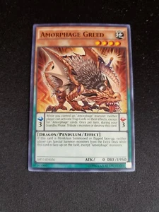Amorphage Greed - Yugioh Shining Victories Unlimited Rare - SHVI-EN026 - NM/MT - Picture 1 of 2