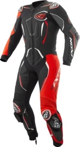 Traje de carreras IXON Demonio Moto 1 pieza cuero negro/rojo/blanco clasificación AAA - Imagen 1 de 2