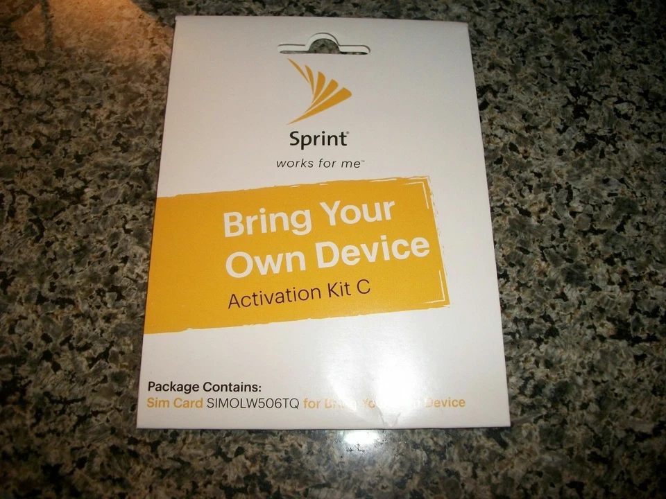 SPRINT BRING YOUR OWN DEVICE ACTIVATION SIM CARD KIT C SIMOLW506TQ NEW - Image 1 of 1