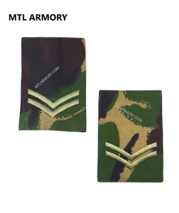 BRITISH DPM CORPORAL EPAULETTES \ SLIP ONS \ SHOULDER RANKS (PAIR) - Picture 1 of 1