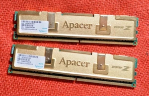 Apacer X2, 1GB each DDR2 UNB PC2-6400CL5 "PLUS FREE SHIPPING" - Picture 1 of 3