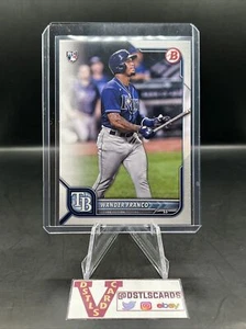 2022 Bowman - WANDER FRANCO ROOKIE #12 Tampa Bay Rays - Picture 1 of 3