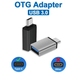 Type C to USB Adapter 3.0 USB-C 3.1 Male OTG A Female Data Connector Converter - Picture 1 of 7