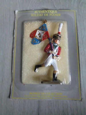FIGURINE SOLDAT PLOMB STARLUX ATLAS 1ER EMPIRE NAPOLEON OFFICIER  GARDE DE PARIS - Photo 1/2