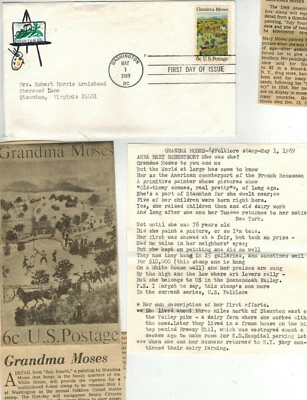 Mrs. Armistead 1/1 OOAK Handpainted 1370 GRANDMA MOSES FOLK ART + ARTICLES - Image 1 of 2