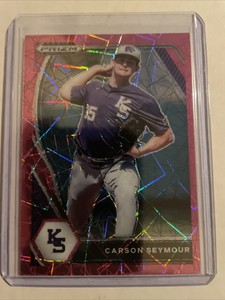 2021 Panini Prizm Draft Pink Velocity Carson Seymour #PDP172 Baseball Card