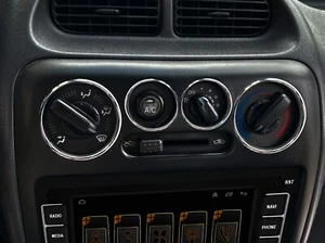 For Daihatsu Terios 00-05 Gepolijste aluminium ringen dashboard bedieningspaneel - Bild 1 von 5