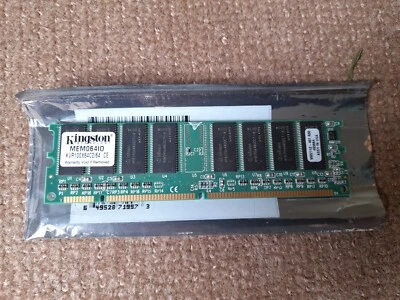 Kingston 64MB 100MHz SDRAM 168-Pin PC100 DIMM RAM KVR100X64C2/64 - untested - Image 1 of 2