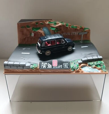 Diorama Fiat 500 Jardinière 1962 norev 1/43 - Photo 1/4
