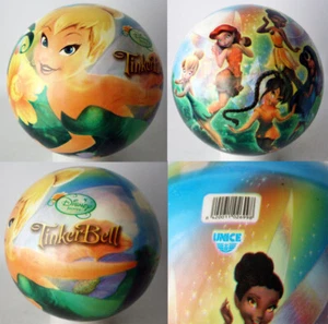 RARE DISNEY FAIRIES TINKERBELL RUBBER BALL BY UNICE SPAIN NEW NOS ! - Picture 1 of 7