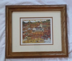"AMISH AUTUMN" FRAMED PRINT BY CHARLES WYSOCKI  - Picture 1 of 3