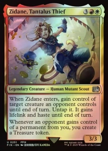 MTG Magic FIN Final Fantasy - 1x FOIL EN NM 0251 U Zidane, Tantalus Thief - Picture 1 of 1