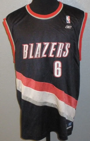 VTG Men's XL Reebok Portland Trail Blazers Bonzi Wells #6 NBA Basketball Jersey Cover