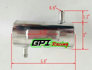 Universal Aluminum Car Racing Oil Catch Tank Radiator Breather Power Reservoir - Picture 1 of 10