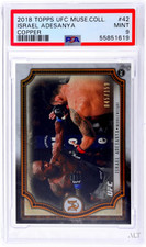 Israel Adesanya 2018 Topps UFC Museum Collection Rookie RC Copper /159 PSA 9
