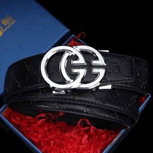 G Buckle Luxury Brand Famous Genuine Leather Belt for Men & Women Designer Belt