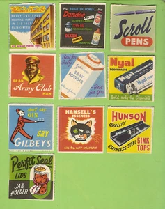 #D386.     #7.   TEN (10)  1950s / 1960s  NEW ZEALAND ADVERTISING COUPONS - Picture 1 of 2