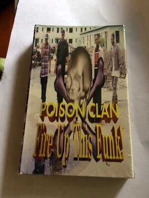 POISON CLAN FIRE UP THIS FUNK FACTORY SEALED CASSETTE SINGLE C60 - Image 1 of 4