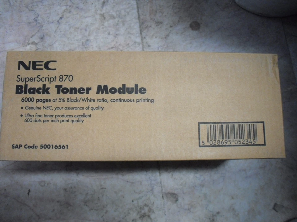 ¡Nuevo! Cartucho de tóner genuino NEC SuperScript 870 negro de alto campo 2011-122 Foto 1 de 1