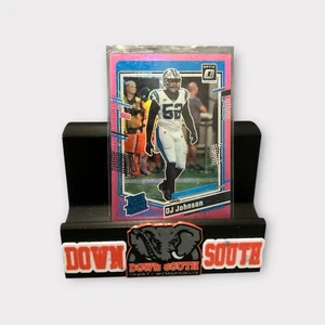 Panini Donruss DJ Johnson 2023 clasificación novato óptica rosa Prizm #214 - Imagen 1 de 2
