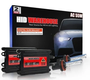 HID-Warehouse AC 55W H11 HID Xenon Kit - 4300K 5000K 6000K 8000K 10000K - Picture 1 of 8
