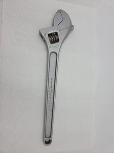 VINTAGE POWR-KRAFT MODEL 84-4701-15C 15 INCH CRESCENT STYLE ADJUSTABLE WRENCH - Bild 1 von 24